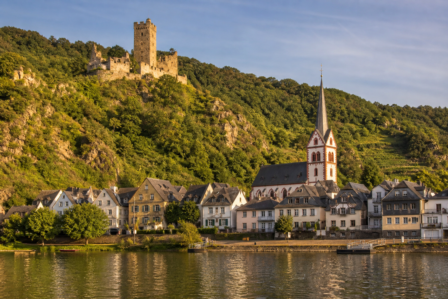Wellmich mit Burg Maus und St. Martin